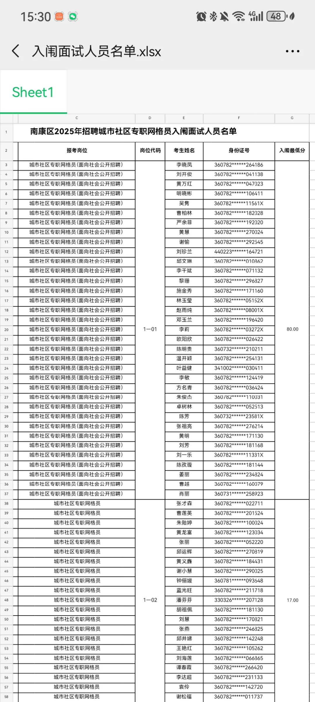 南康区2025社区专职网格员面试
