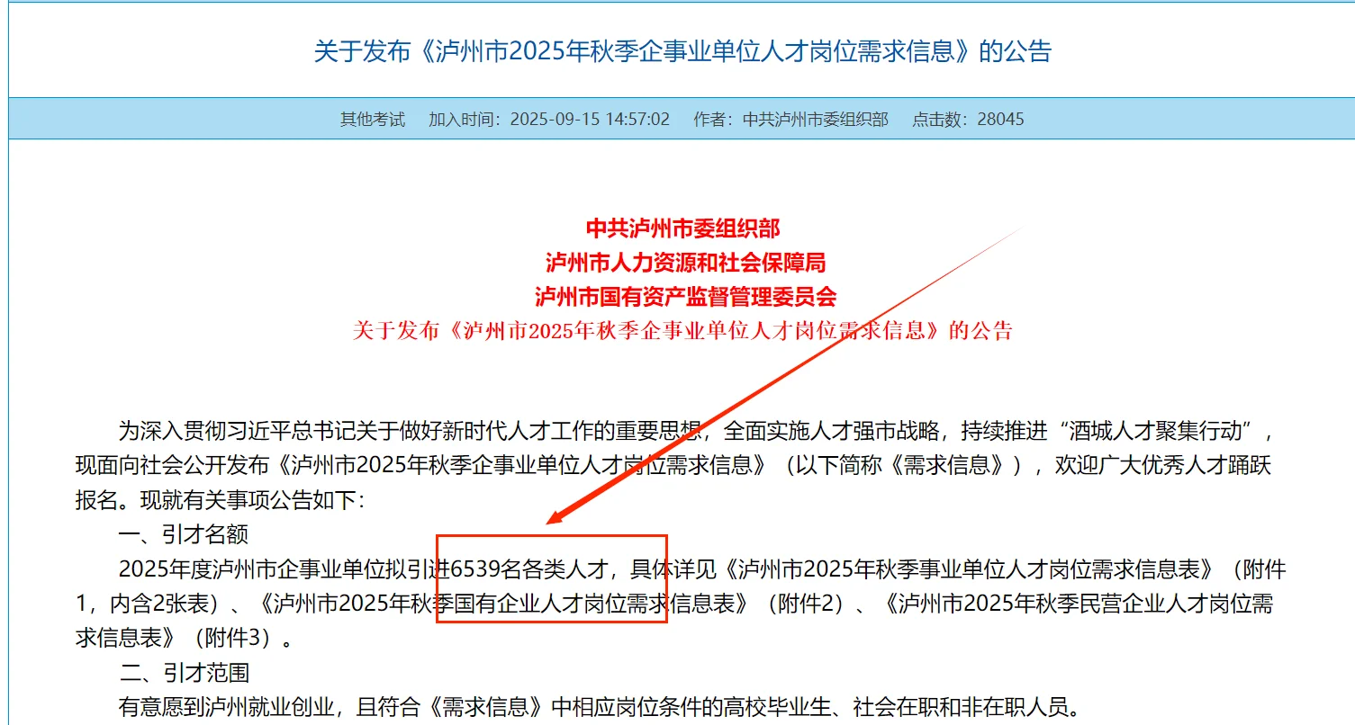 近期四川26946个人才引进