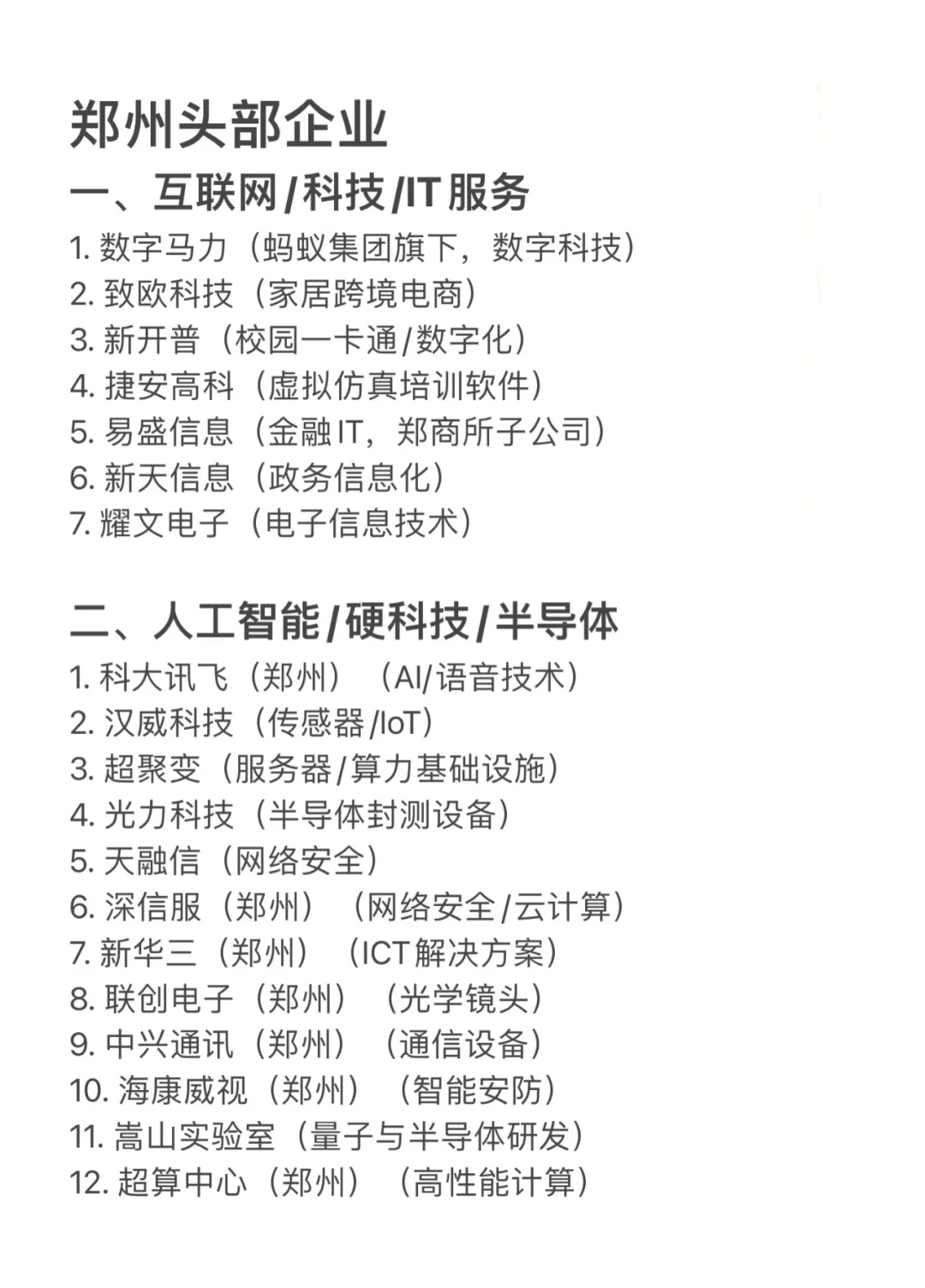 郑州值得去的头部企业