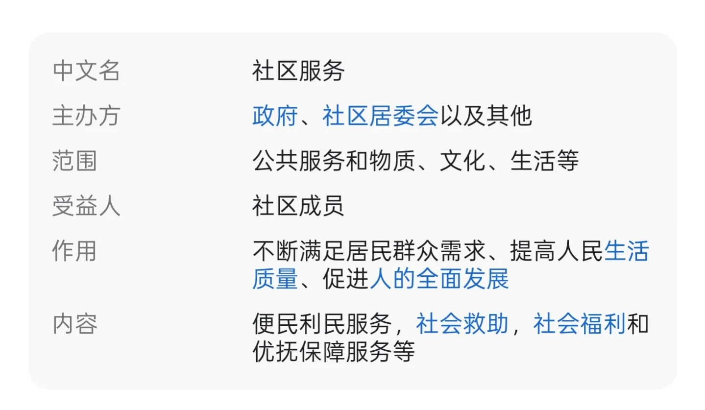 【社区】和【社区服务】是什么？