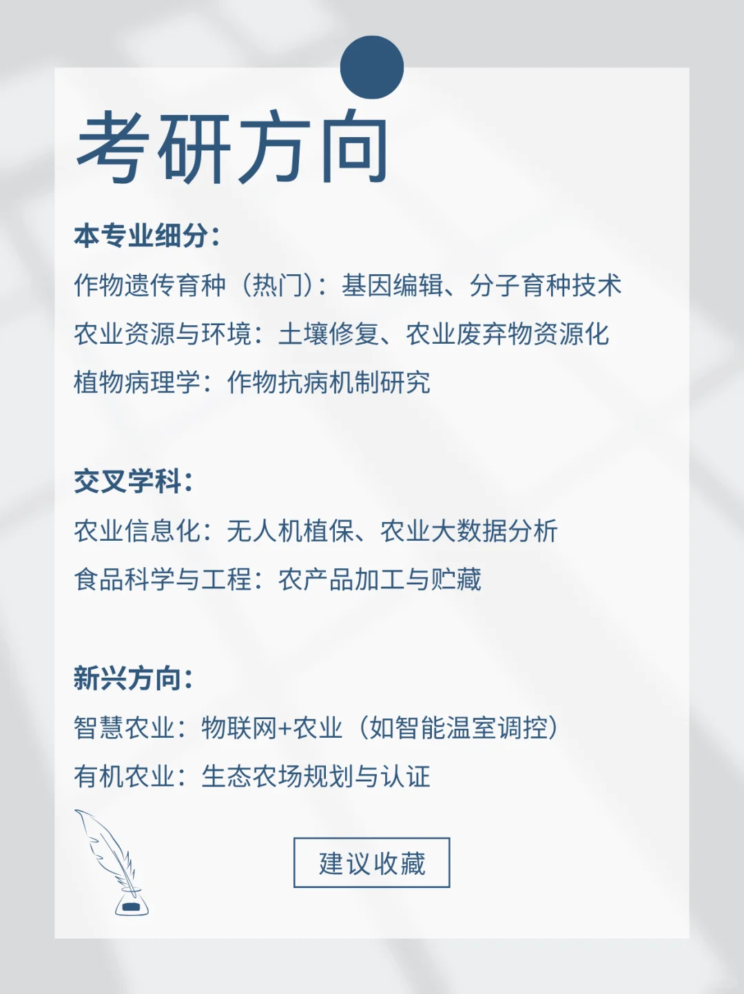 每天了解一个专业-农学