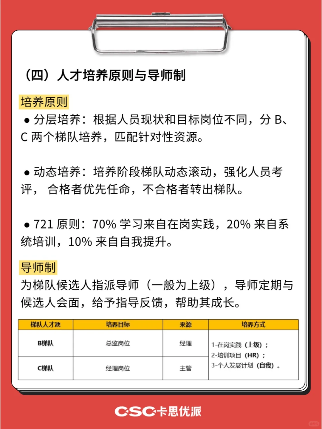 关键人才储备及培养全流程方案，HR收藏！