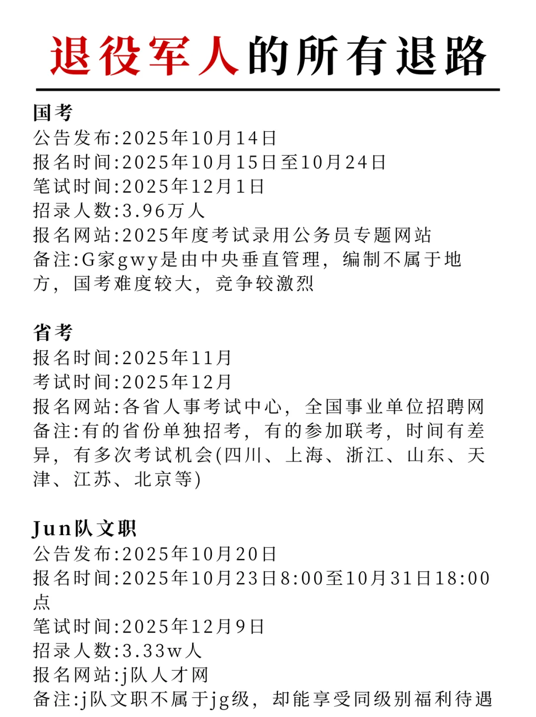 退役军人+考公=绝杀（详细流程解析）