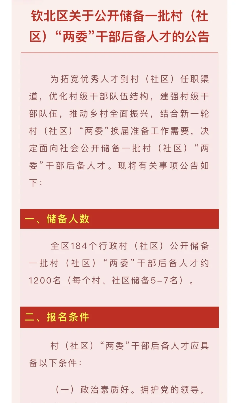 去钦州储备村当“两委”人员了