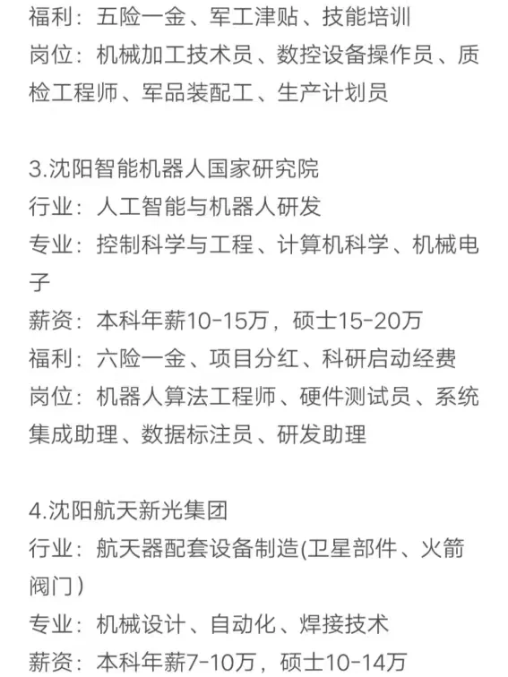 秋招可以投的央国企（沈阳篇）