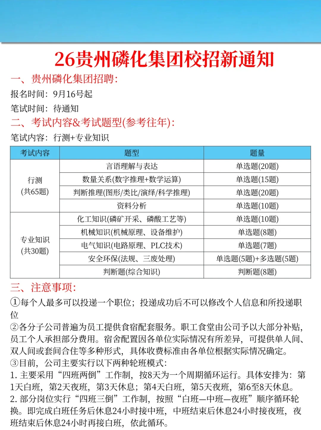 26贵州磷化集团校招，今年是简单的一年