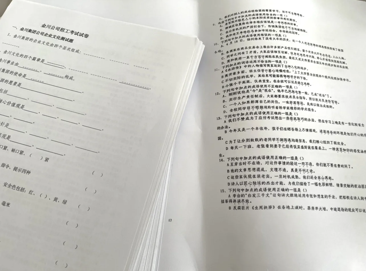 金川社招笔试，2天背完，稳拿100+