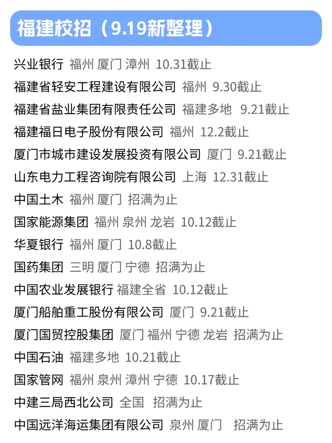 才知道，福建国企这么缺人🫣！
