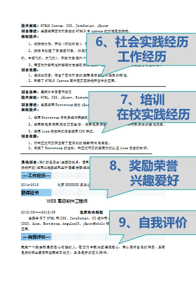 简历原来是这样写的