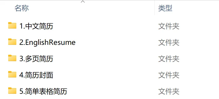 面试无数，终于找到简历模板！