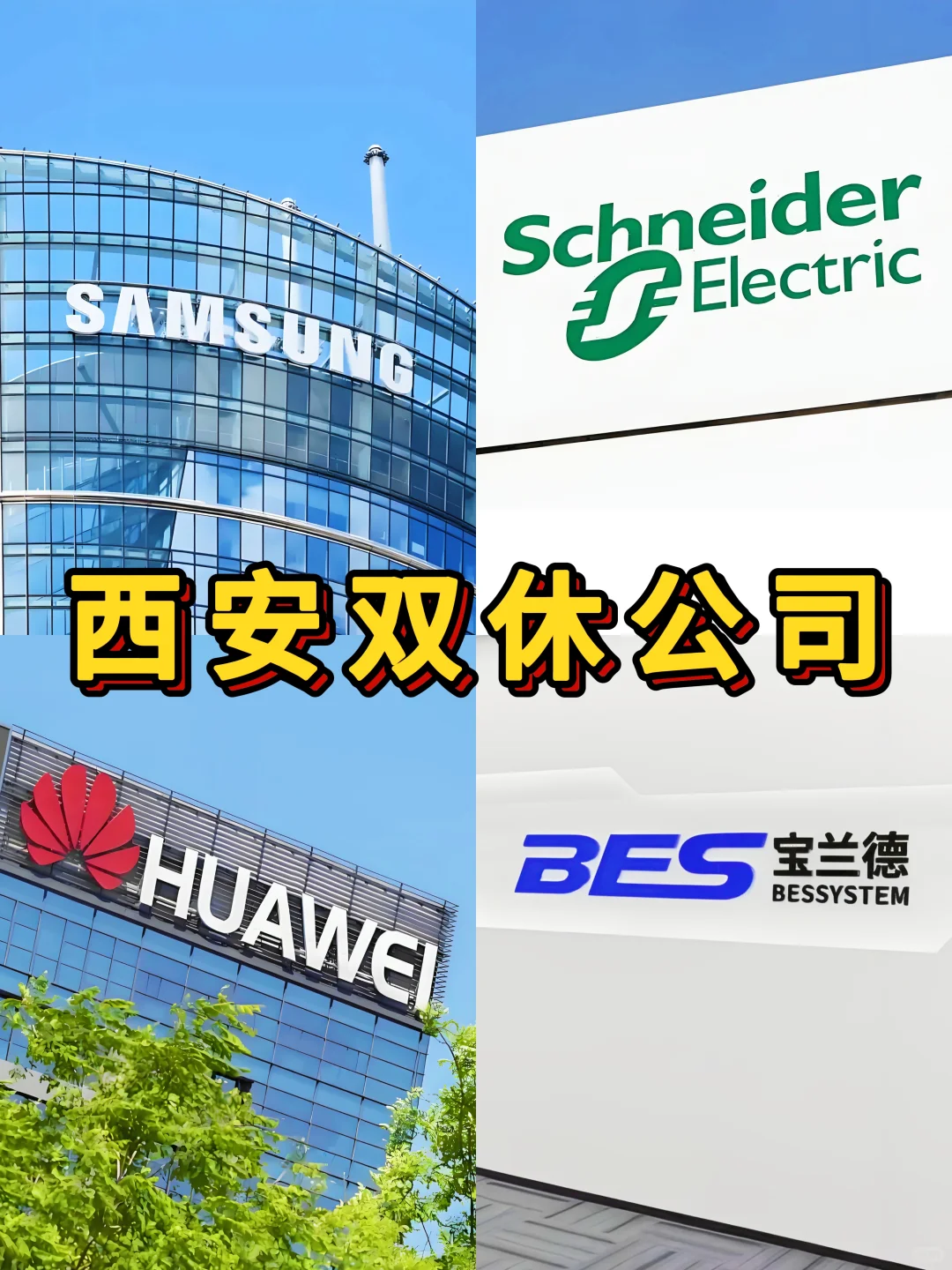 西安双休神仙公司合集来啦！打工人速码✨