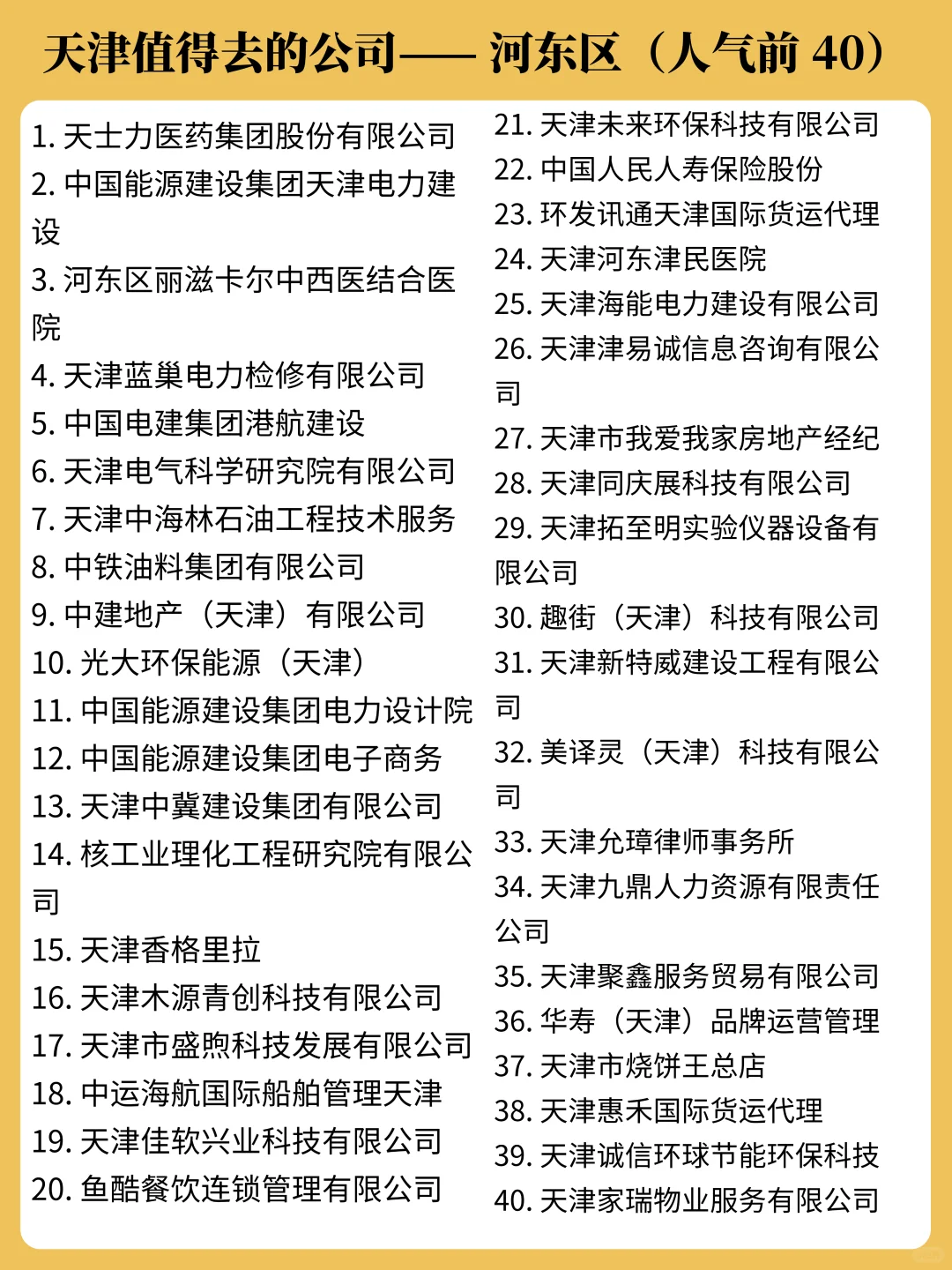 双休且不卷的公司——天津篇✨