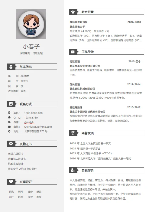 简历原来是这样写的