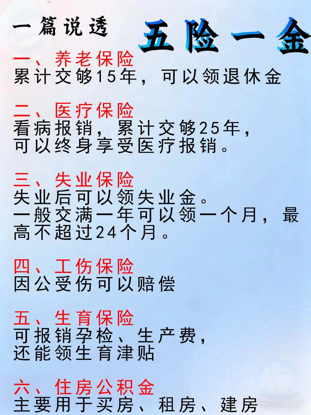 一篇说透五险一金，赶紧码住！