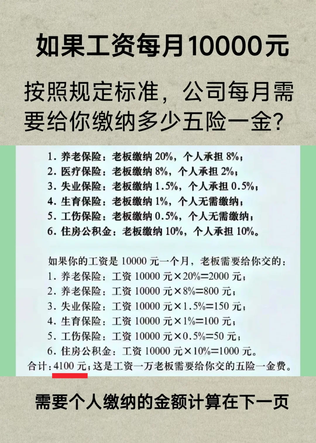 算算｜原来老板给你交的五险一金比你想的多