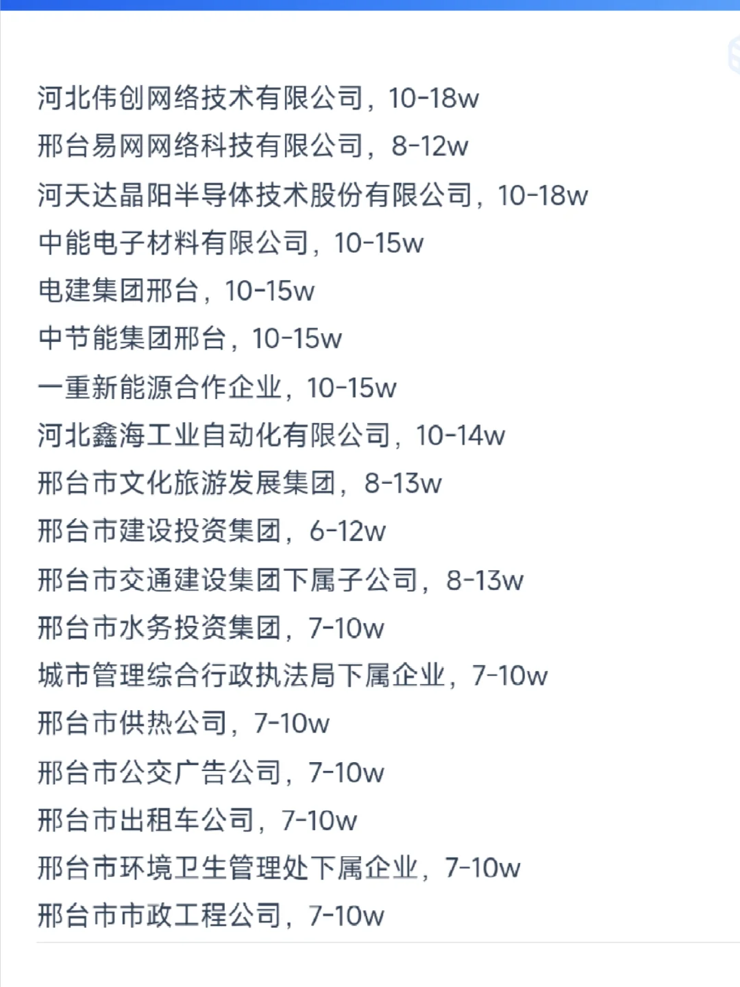 邢台顶级单位