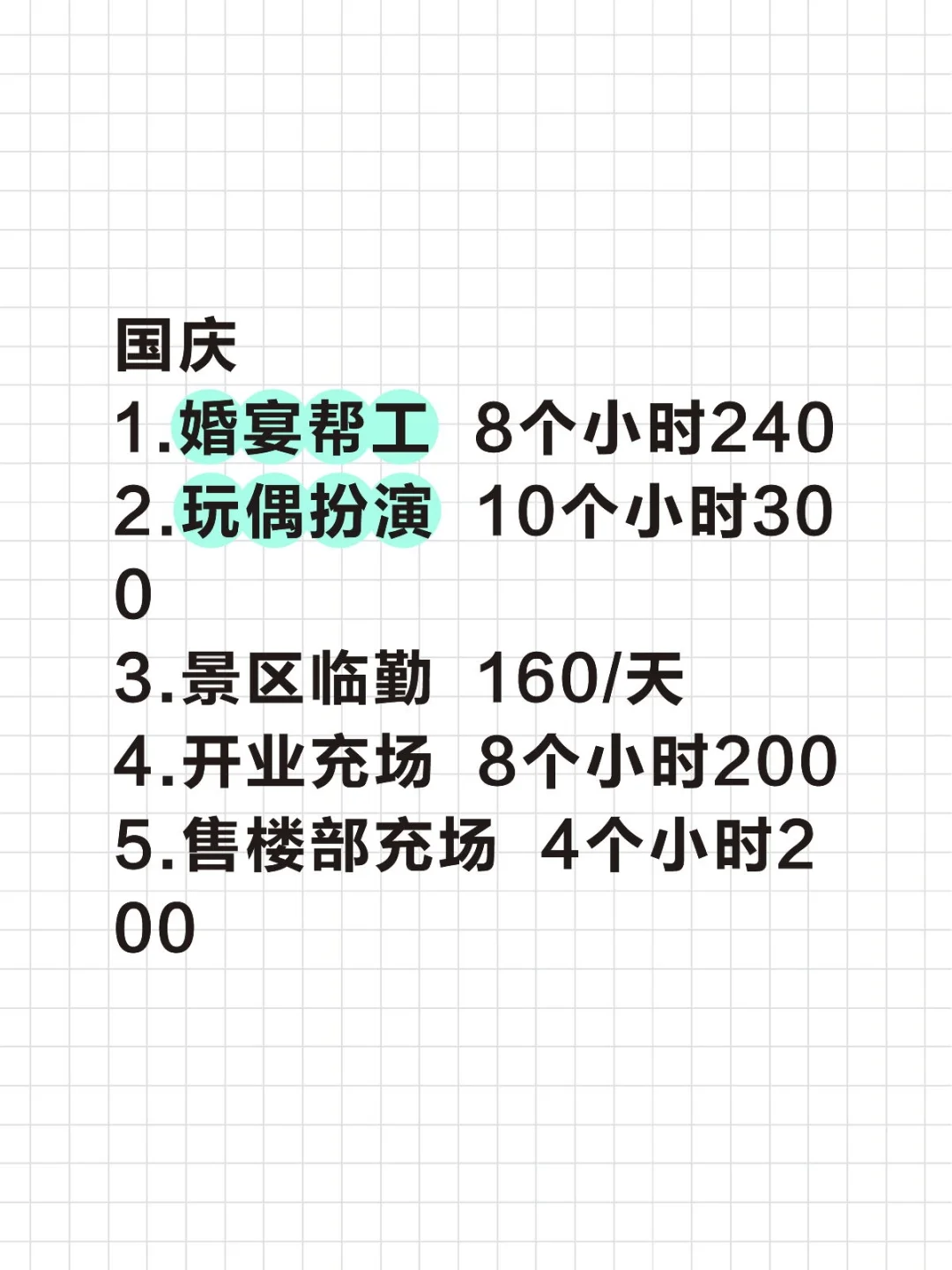 放假的快乐