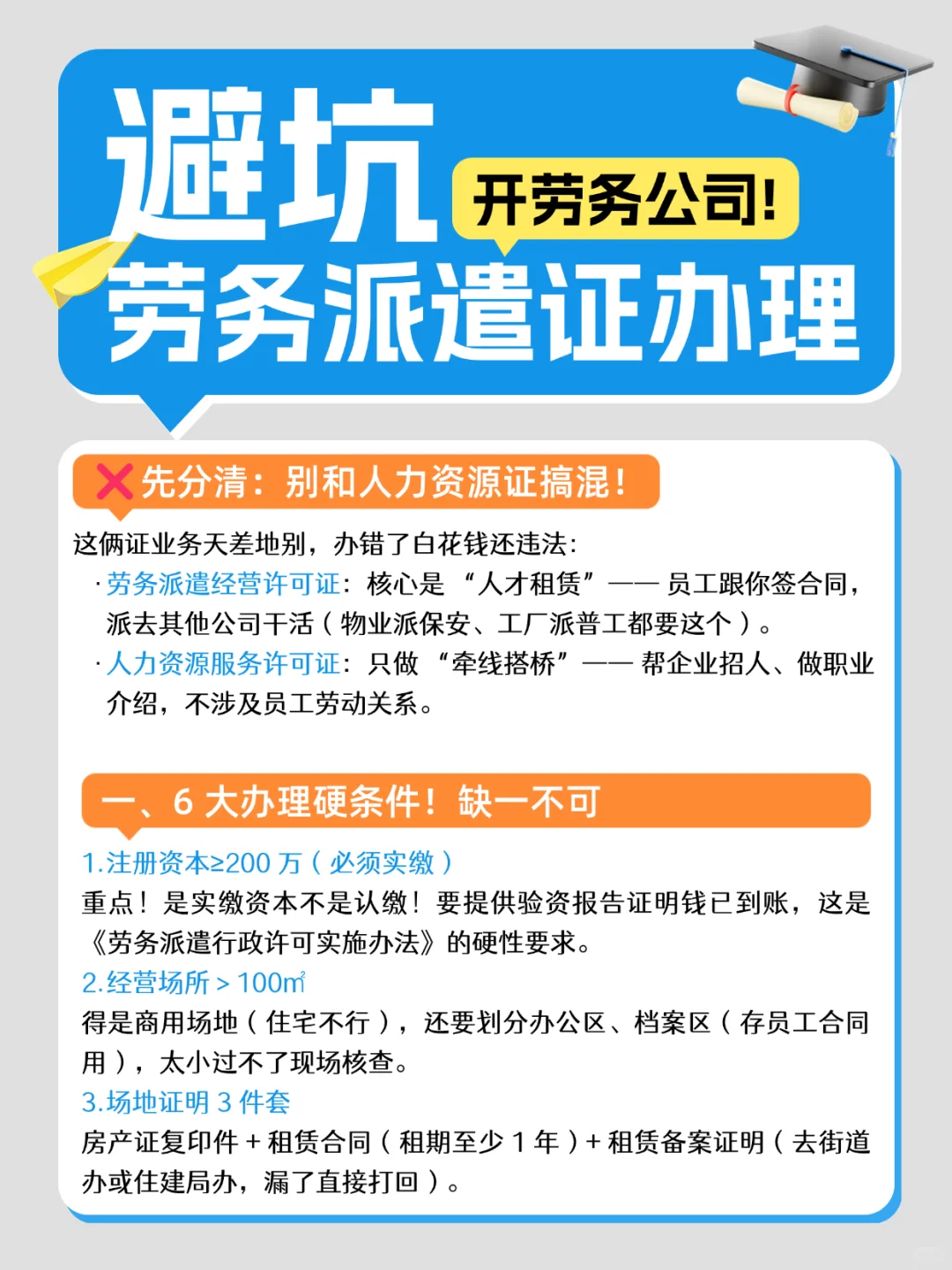 劳务派遣证办理｜6大硬条件+6类材料清单⚠