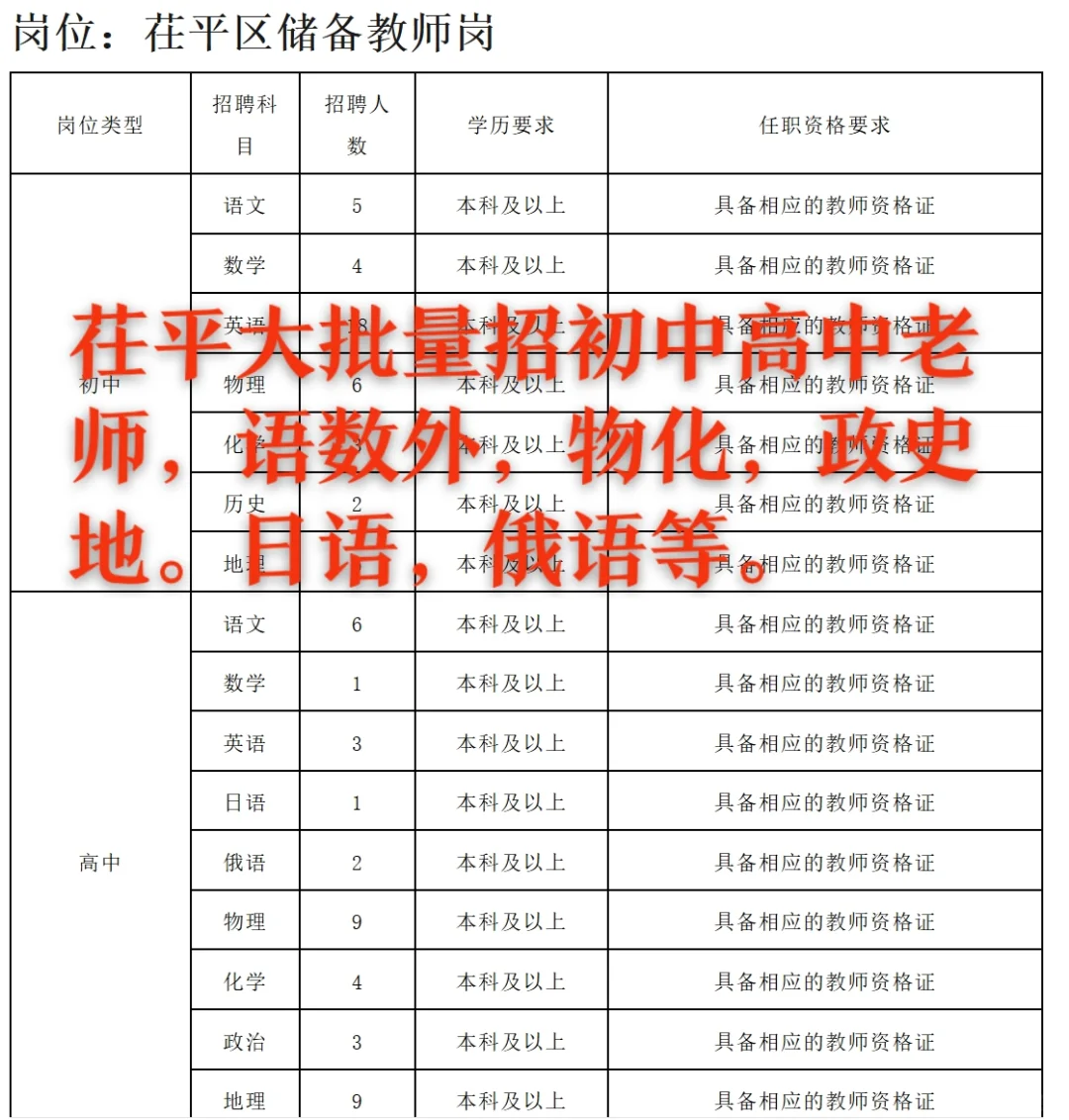 聊城教师招聘