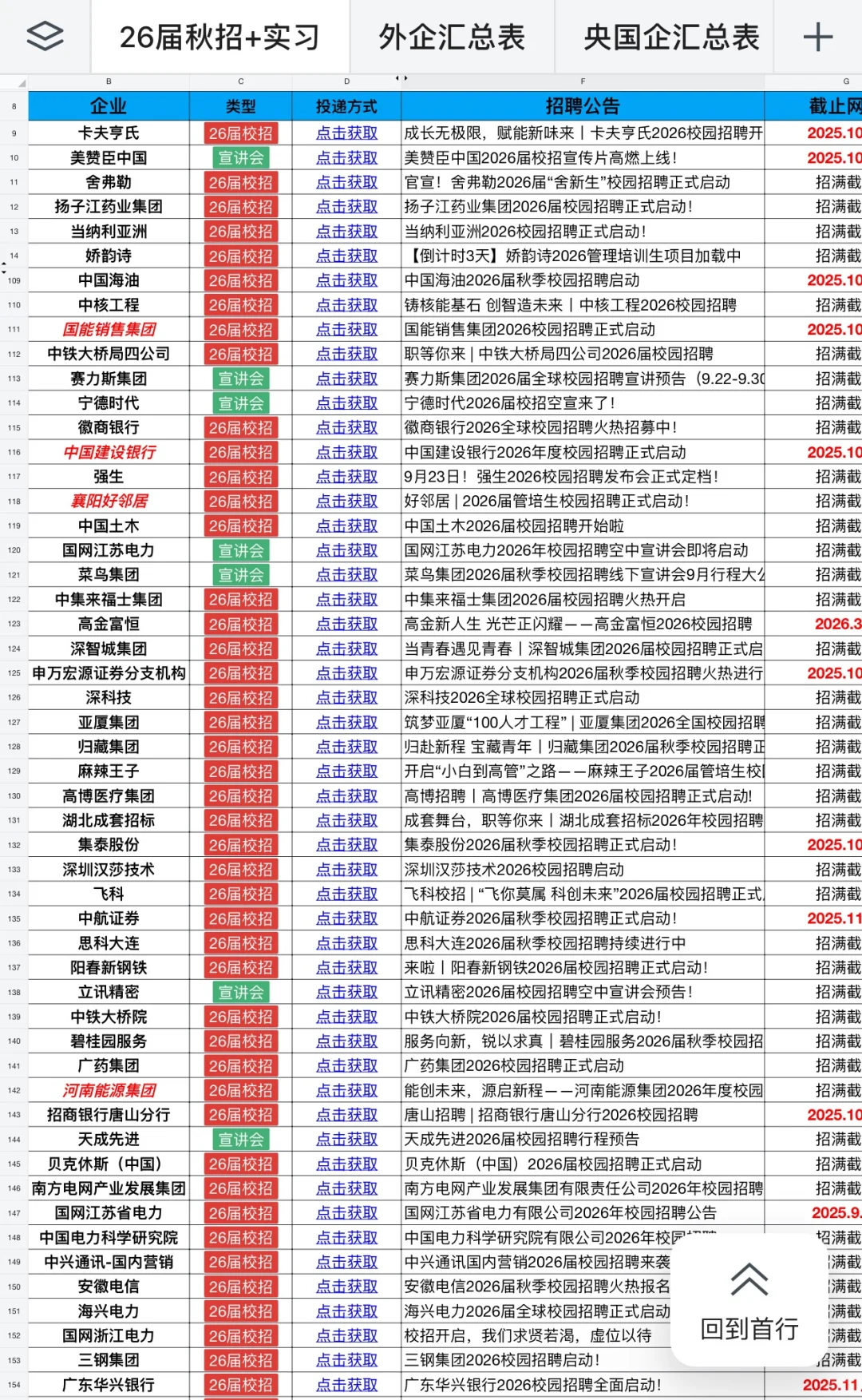 快国庆，好多秋招要截止了…