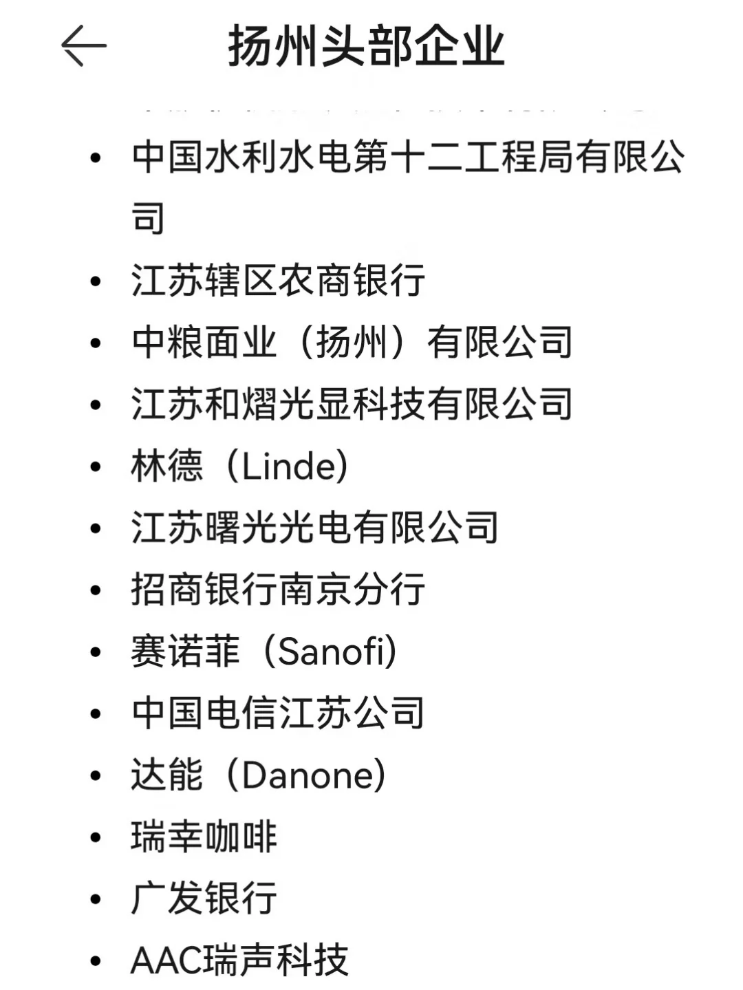 扬州头部企业来啦！
