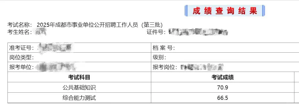 成都市属事业编-笔试感想2