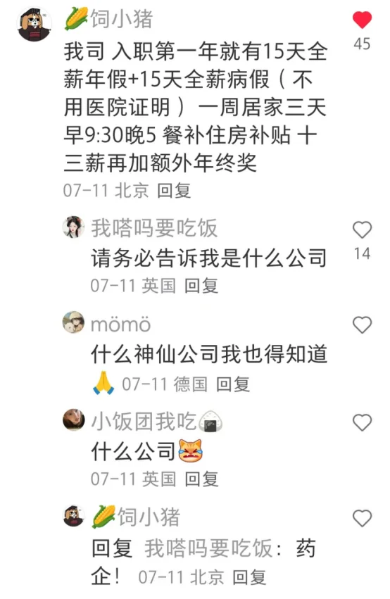 刷XHS发现的神仙外企，本懒蛋留子如获至宝