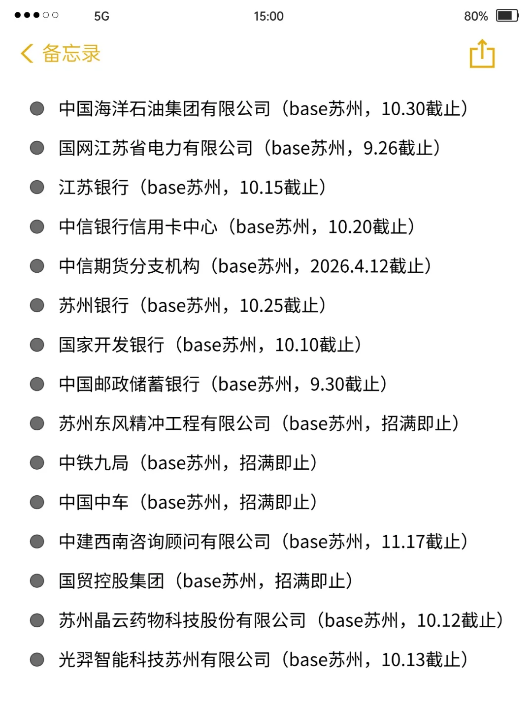 苏州秋招开了好多！撸起袖子猛猛投