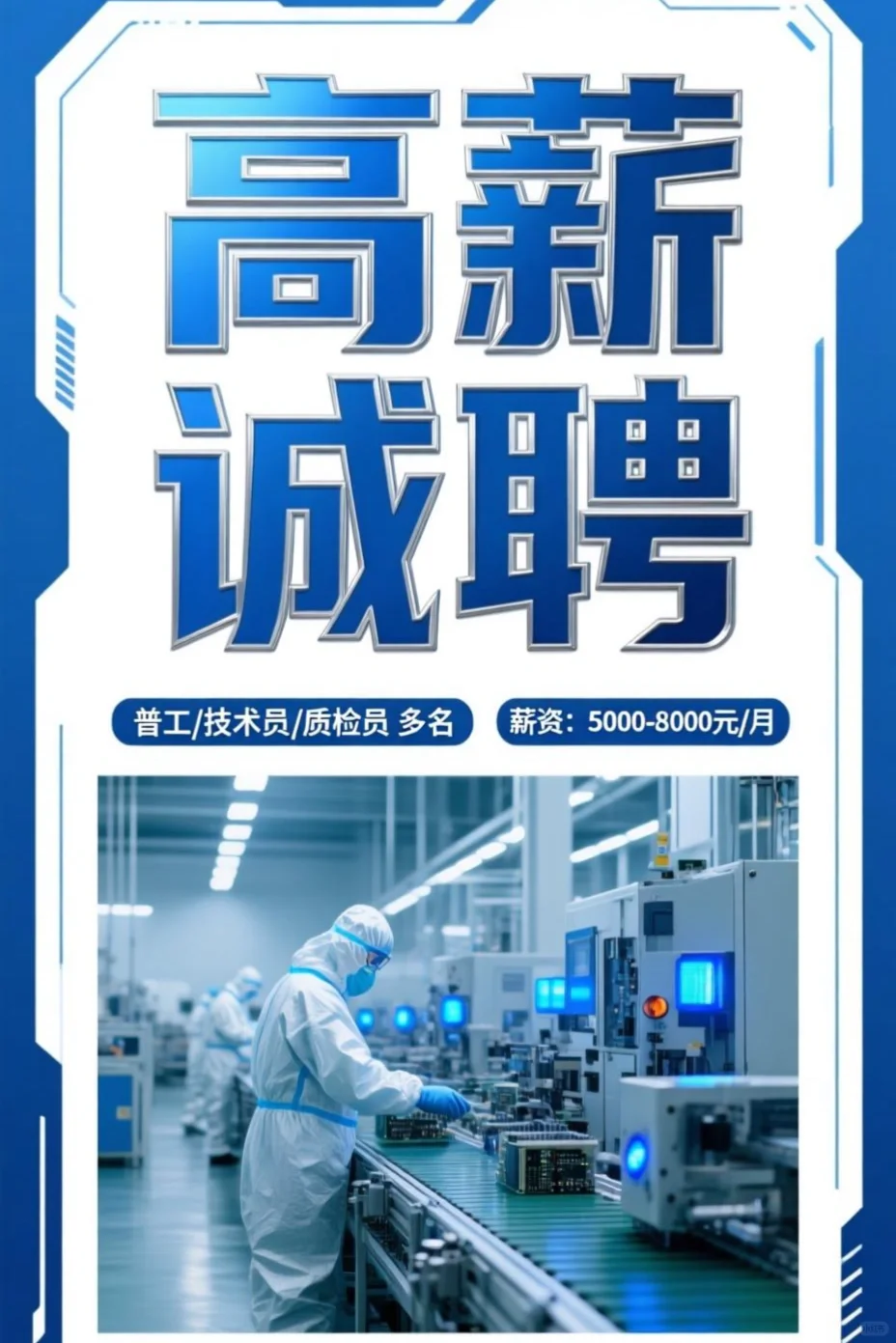 高薪招聘 诚心上班的来