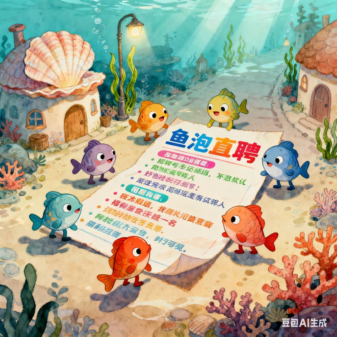 鱼泡直聘，看薪选岗，透明直观