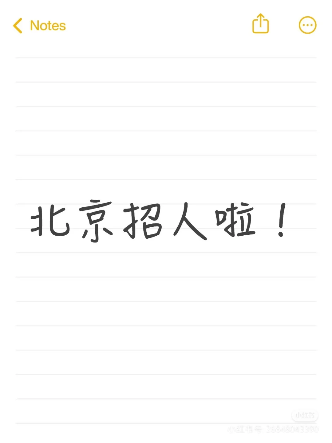 救命！北京真的好招人！