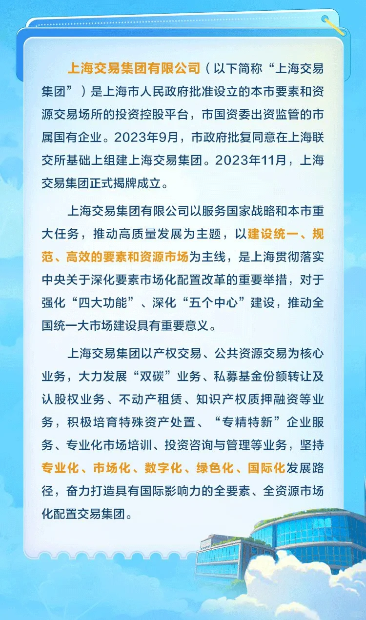 上海交易集团2026校园招聘（管培生）