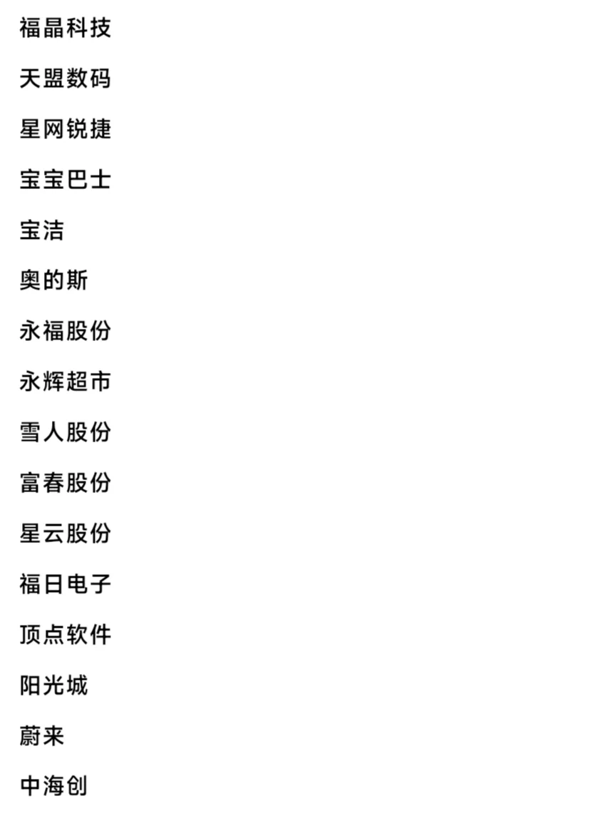 福州头部企业