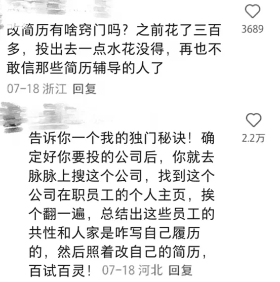 果然外企大佬对简历的理解远在我之上。。