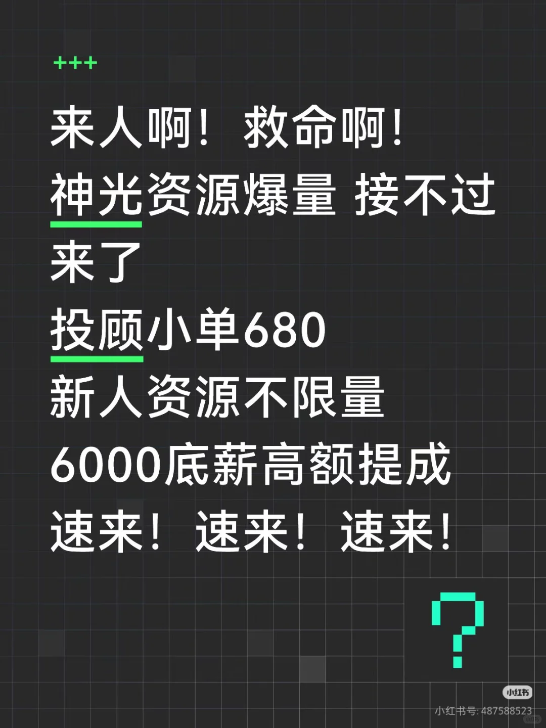 团队直招！速速联系！