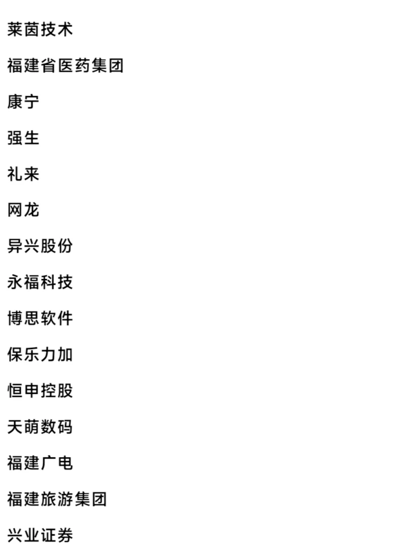福州头部企业