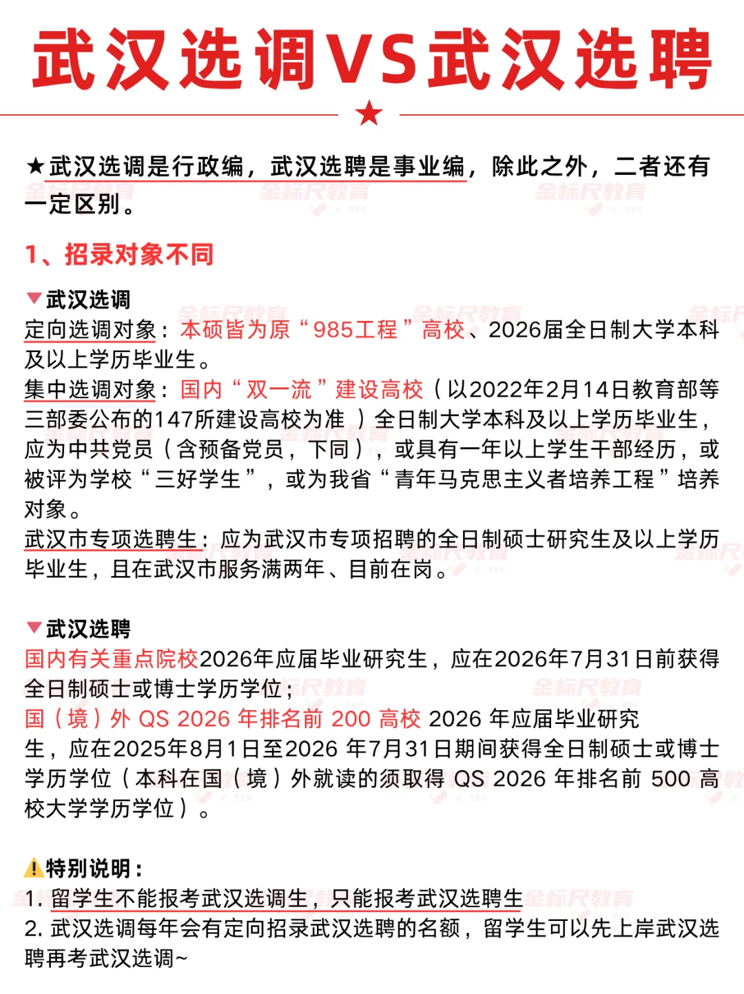 武汉选调VS武汉选聘，到底该怎么选？