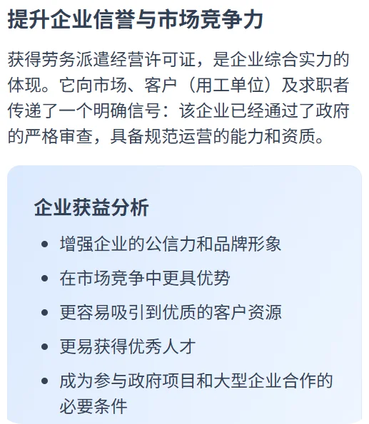 厦门劳务派遣经营许可证有什么用