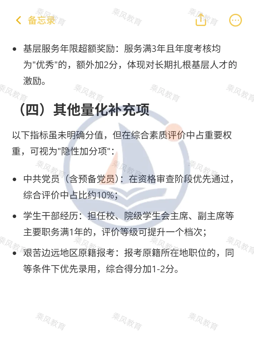 2026武汉选聘生-综合素质加分量化指标详解