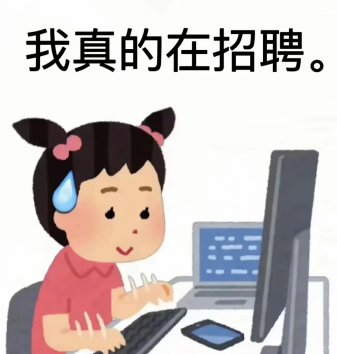 我还真的在招人，快来！