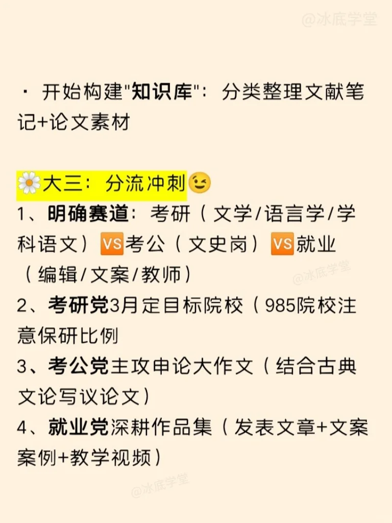 突然发现，这才是汉语言学生最好的4年规划