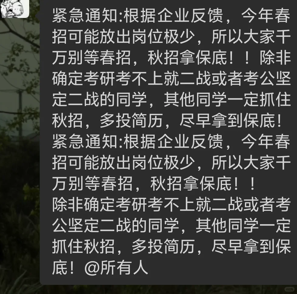 秋招现状