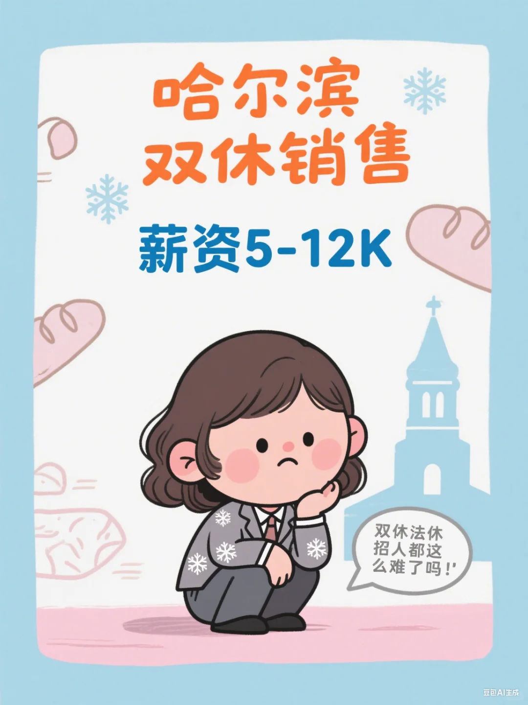 哈尔滨双休法休的销售岗都不好招人了吗？