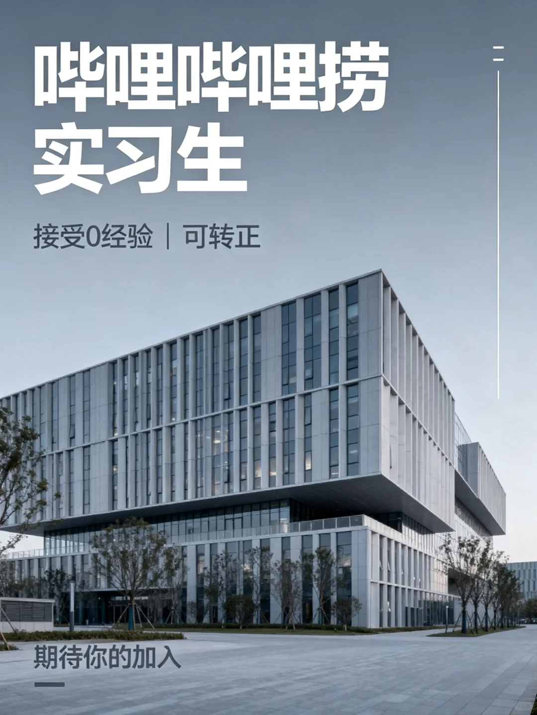 哔哩哔哩捞实习生，接受无经验有人愿意来吗