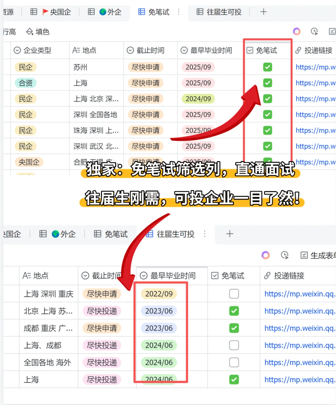 先把 要截止的 免笔试外企投了