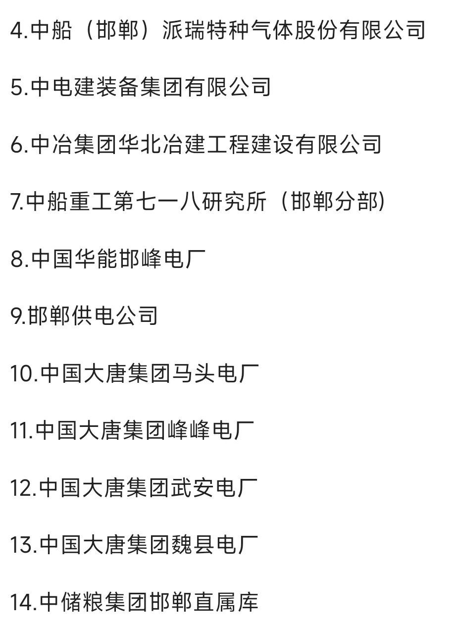 秋招必冲的央国企——邯郸篇