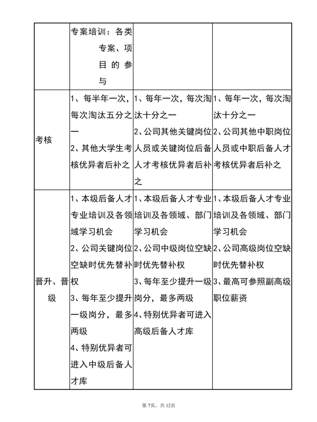 HR干货：储备人才管理方案（共11页）