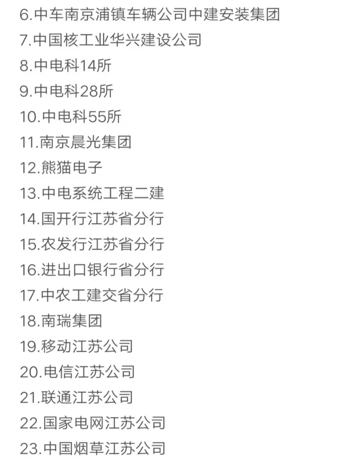 秋招可以投的央国企（南京篇）