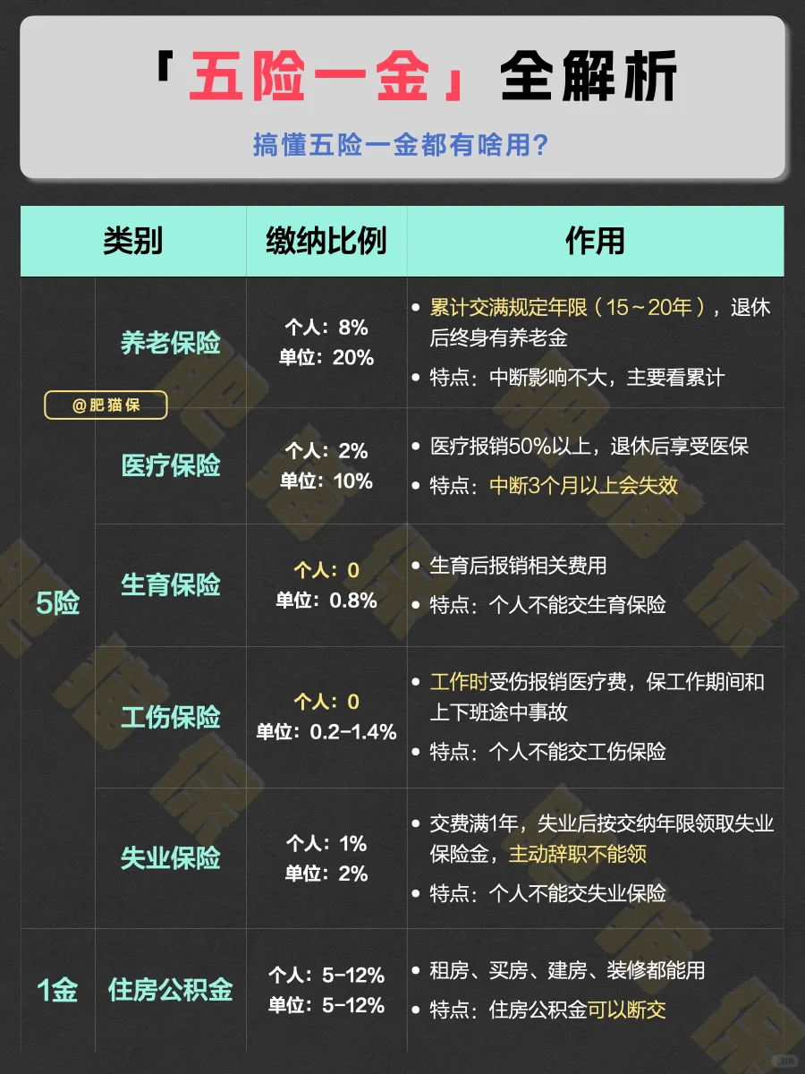 这下全明白了，五险一金大解读！