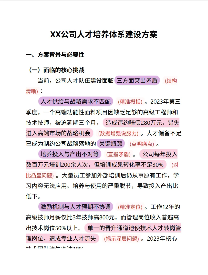 🔥4000字企业方案一次过稿！写作公式给你